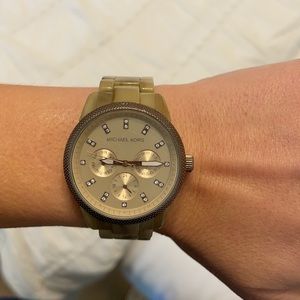 Michael Kors Tortoise Shell Watch.